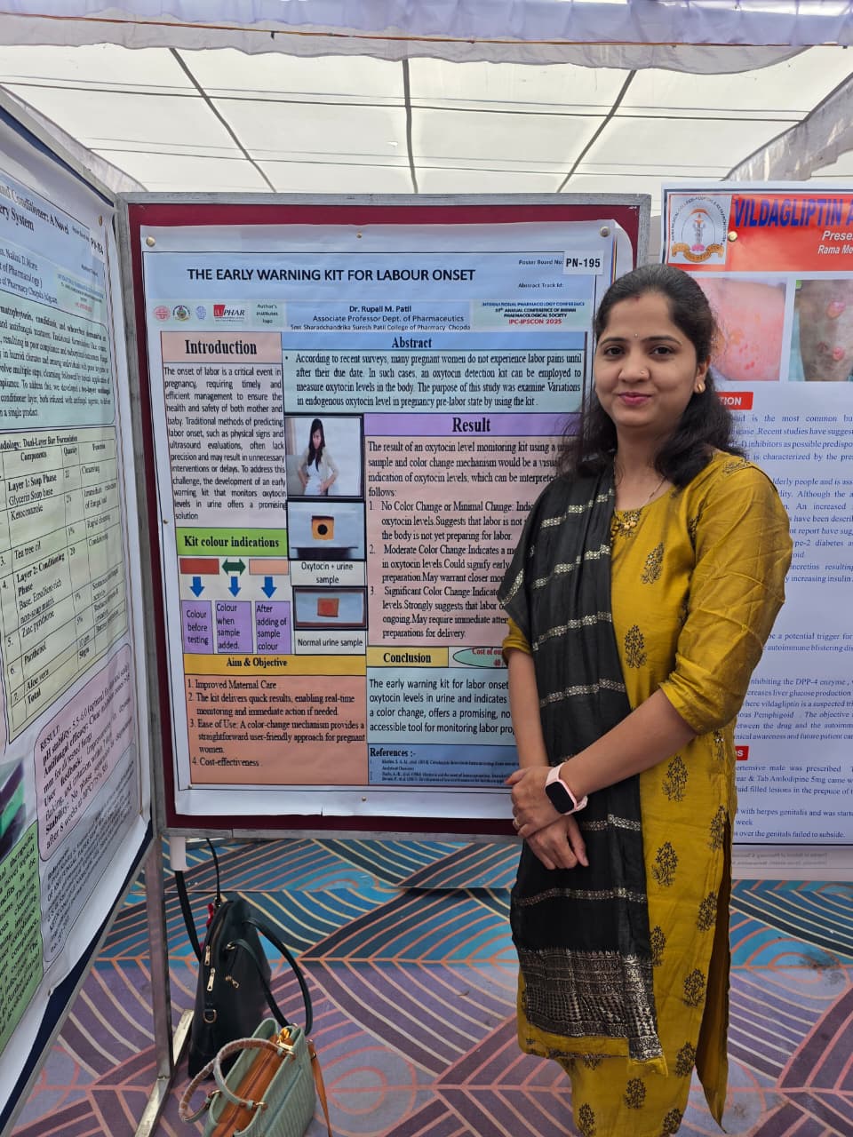 Faculty Members of Smt. Shardchandrika Suresh Patil College of Pharmacy, Chopda attended the IPS–IPSCON 2025 at Punjab University, Chandigarh also Presented a Research Poster at the Conference, showca